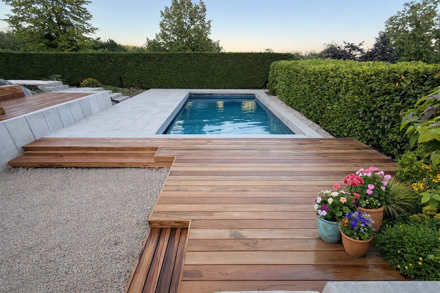 Réalisation d’une terrasse en bois exotique Tiger Wood à Thionville