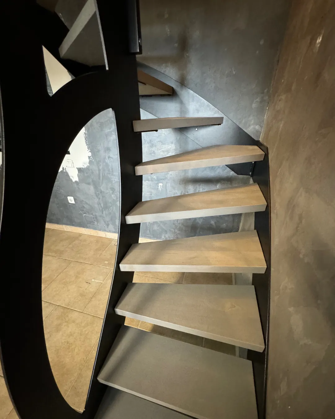 Fabrication et pose escalier à Sarreguemines — Après