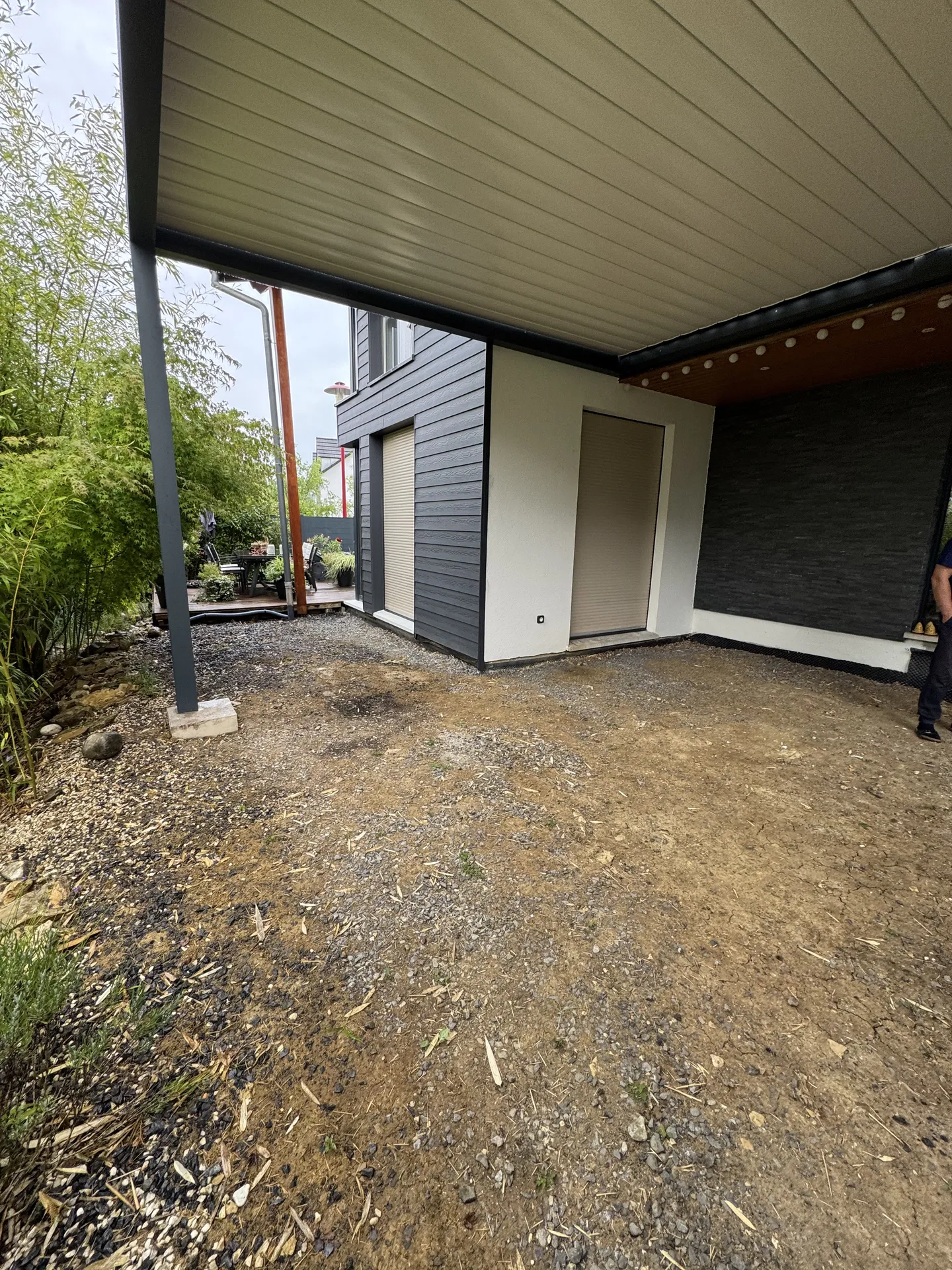 Terrasse en pin brun - mise aux normes à Sarreguemines — Avant
